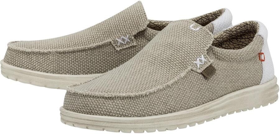 SnelShoppen Casual Instappers voor Heren Gevlochten Mocassin Schoenen Off White EU Comfortabele en Stijlvolle Zomer Schoenen