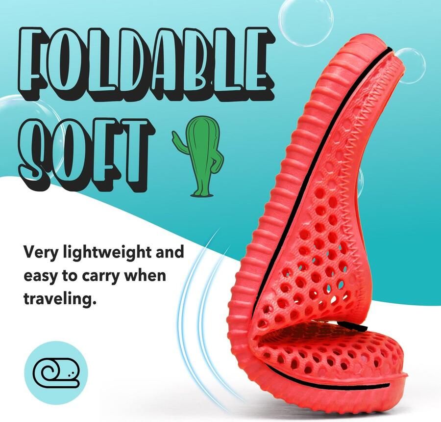 SnelShoppen Clogs Pantoffels voor en Holle Slippers Ade d Tuinschoenen Badschoenen Strandpantoffels Aqua Rood Perfe