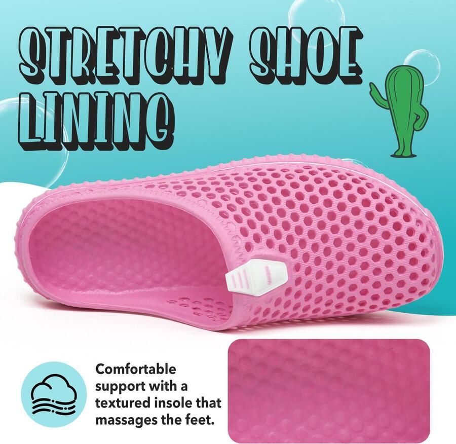 SnelShoppen Clogs Pantoffels voor en Zomer Holle Slippers Ade d Tuinschoenen Badschoenen Strandpantoffels Aqua Roz