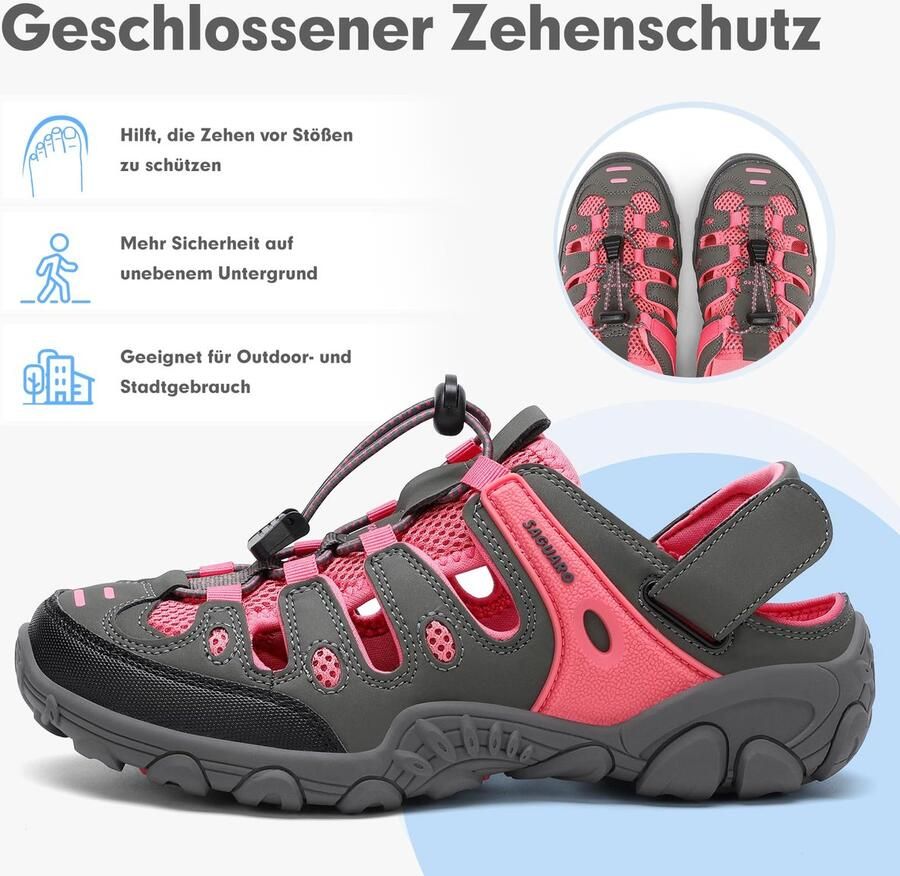 SnelShoppen Comfortabele ade de sandalen voor en roze EU outdoor sport wandelsandalen voor camping en vrije tijd