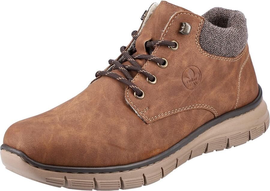 SnelShoppen Comfortabele Heren Veterschoenen Bruin 43 EU Trendy Laarzen voor Elke Gelegenheid Modieuze Schoenen van Hoogwaardige Materialen