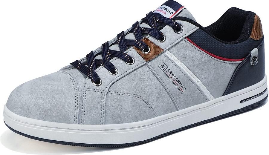 SnelShoppen Comfortabele Herensneakers Grijs Vrijetijdsschoenen voor Sport en Hardlopen Modieuze Fitnessschoenen voor Reizen en Dageli