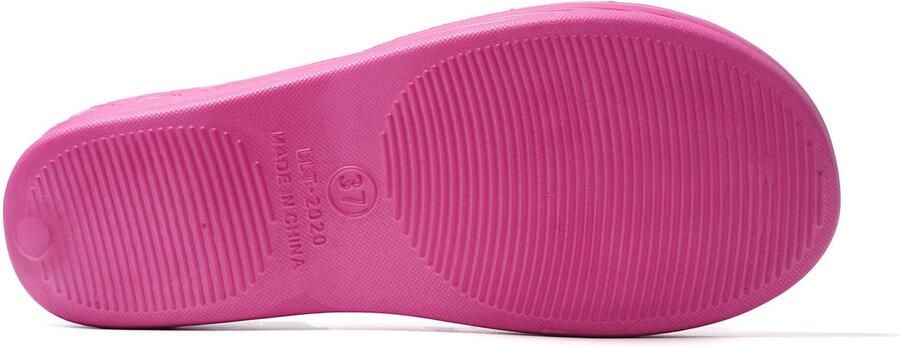SnelShoppen Comfortabele JOMIX Teenslippers Dames Vrouwen Zomer Slippers Badslippers voor Zwembad Strand Zee Fuscia