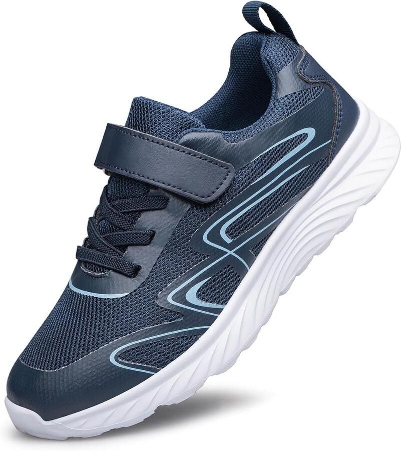 SnelShoppen Comfortabele Trainers voor en Ade d en Lichtgewicht Sport- en Hardloopschoenen Tennis- en Gymnastiekschoenen Zeebla