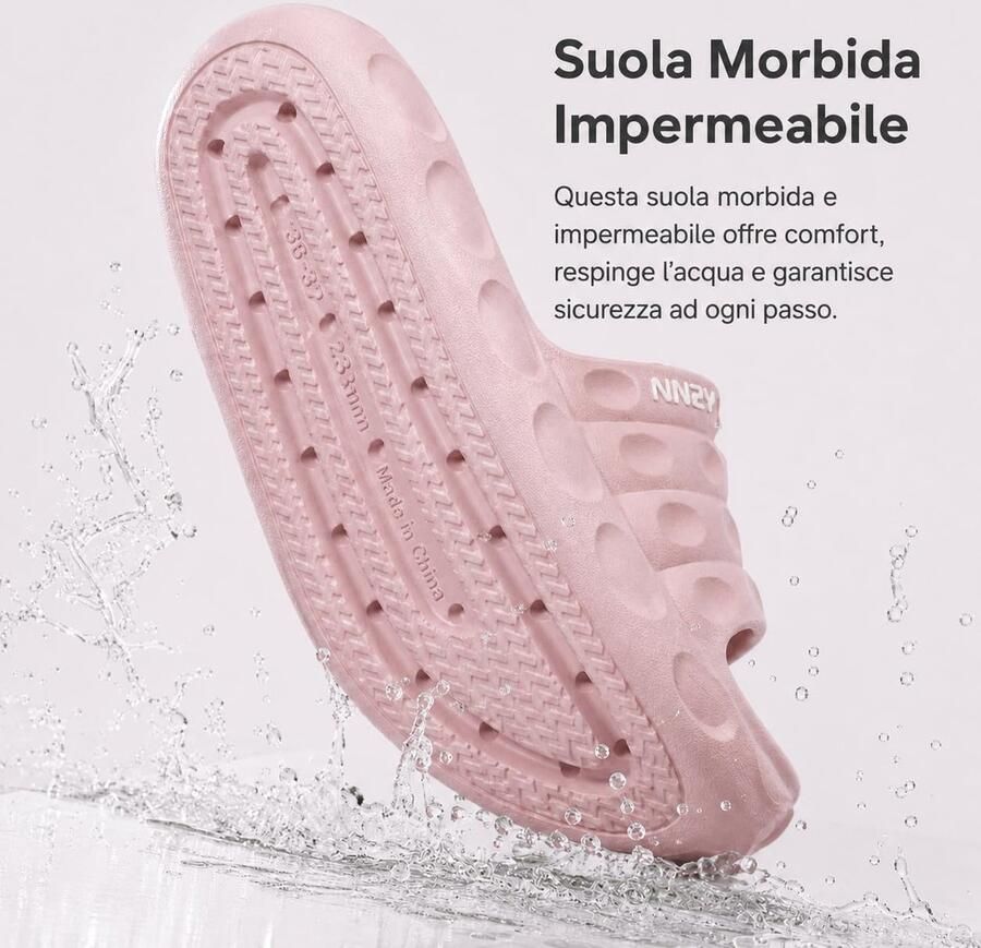 SnelShoppen Comfortabele Zomerpantoffels Dames Teenslippers met Dikke EVA-zool Casual Sandalen voor Thuis en Strand Lichtgewicht Roze Schoenen