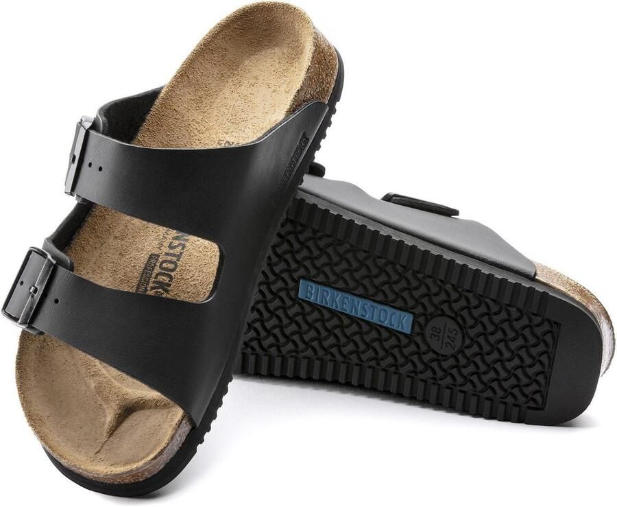 SnelShoppen Birkenstock Sandaal Arizona Zwart Birko-Flor Comfortabele Muildieren Slippers voor Thuis Tuin Vakantie en Beroepsgebruik