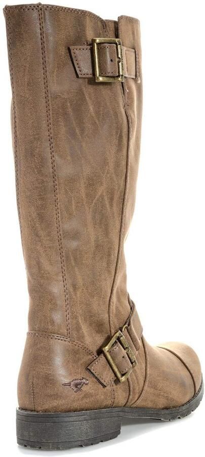 SnelShoppen Dames Biker Boots Bruin 38 EU Trendy Berry Laarzen voor Elke Gelegenheid Stijlvol en Comfortabel Perfect voor Herfst en Winter