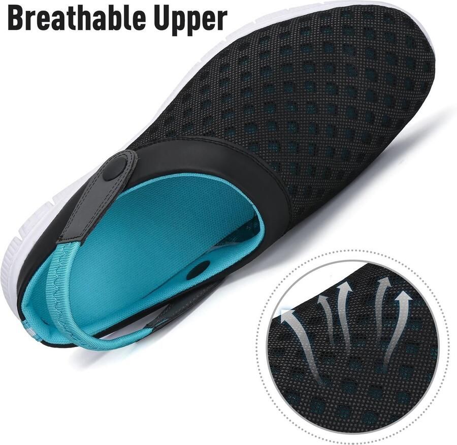 SnelShoppen Clogs Zomer Pantoffels Klompen Slip on Resistent Strand Sandalen Blauw 44 EU Comfortabele Tuin- en Strandklompen
