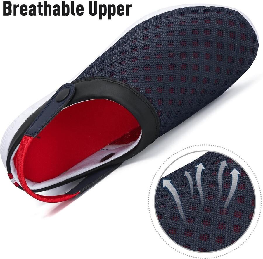 SnelShoppen Clogs Zomer Pantoffels Klompen Slip on Resistent Strand Sandalen Rood 42 EU voor Comfortabele Tuin en Strandmo ten