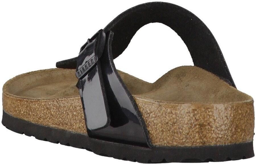 SnelShoppen Dames Flip Flops Gizeh Metallic Black Birko Flor Zwart EU Comfortabele Sandalen voor Zomer Vakantie Strand Tuin