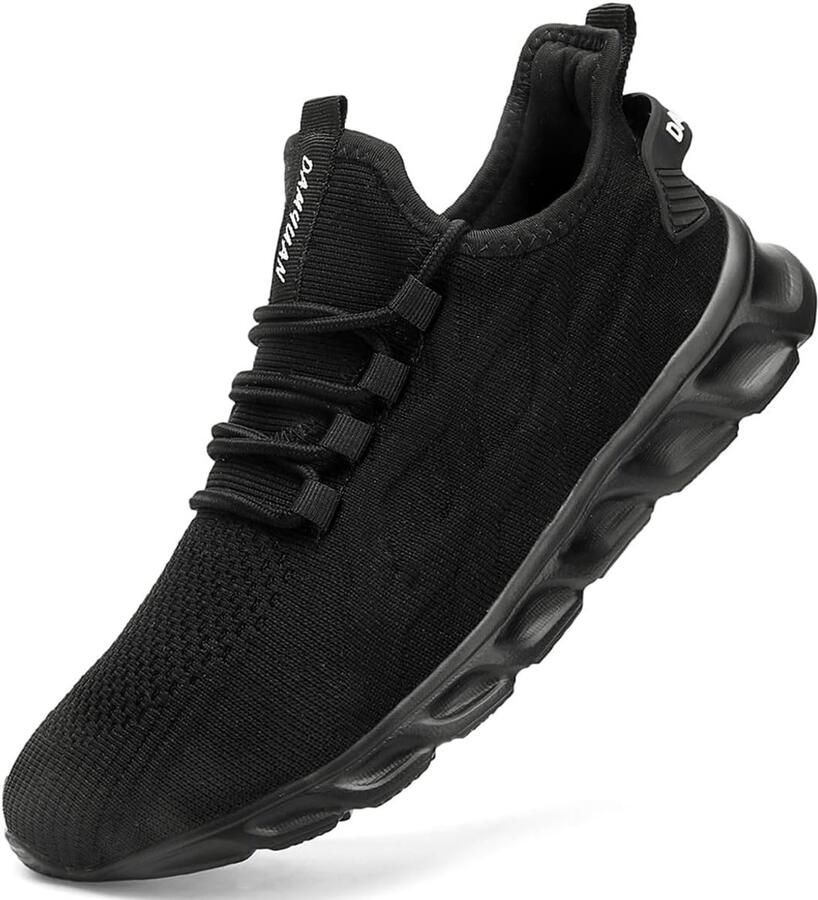 SnelShoppen Dames Gym- en Sportschoenen Sneakers Zwart Licht Ademend Stijlvolle Loopschoenen voor Outdoor Fitness en Tennis