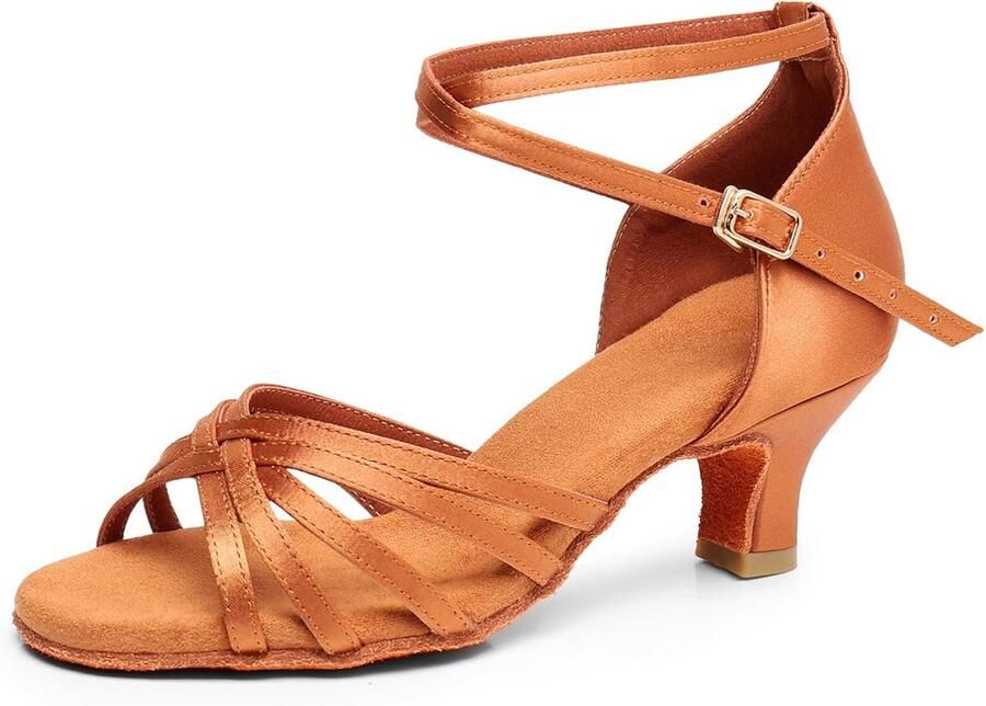 SnelShoppen Dames Latin Dansschoenen met hoge hak Ballroom Jazz Latin Rumba Cha Dansschoenen Stijlvol Comfortabel en Perfect