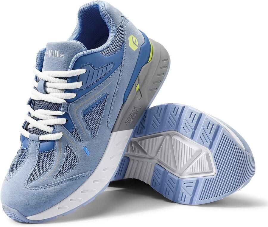 SnelShoppen Dames Loopschoenen Extra Breed Trainers Comfortabele Fitness Sneakers Blauw 39 EU Ideaal voor Sport en Vrije Tijd