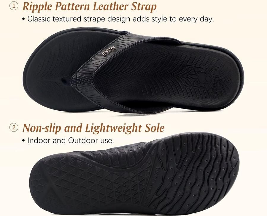 SnelShoppen Dames Orthopedische Slippers Sandalen voor Zomer Strand Lichtgewicht Kussen Sandalen met Voetboog Ondersteuning Elegant Zwart