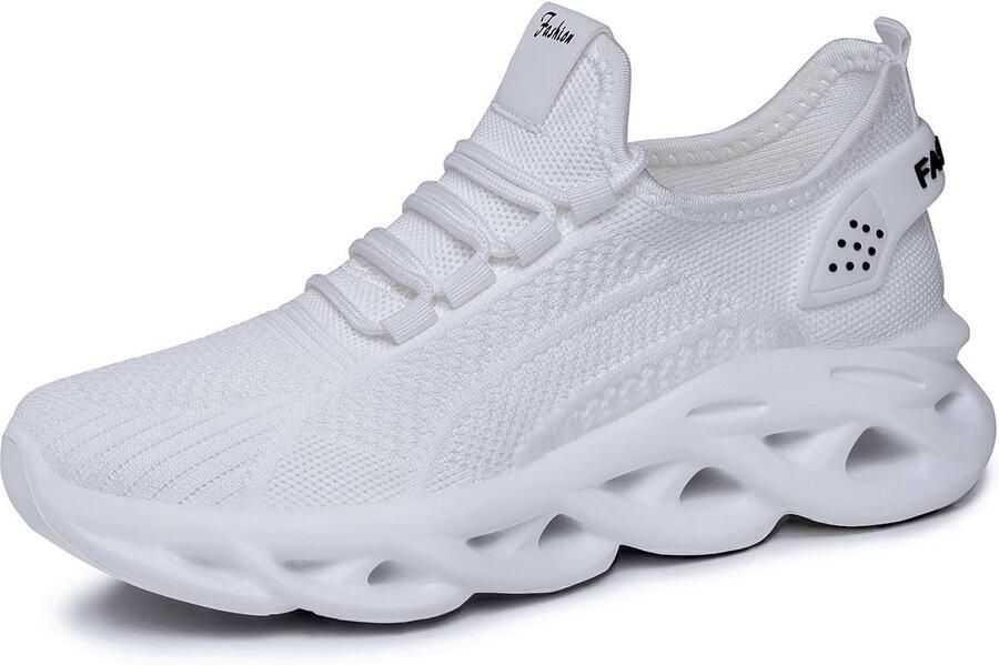 SnelShoppen Dames Plateausneakers met Mesh Ademende Loopschoenen Ultralichte Gepolsterde Sportschoenen Fitness & Wandelen Vrije