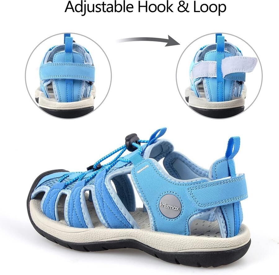 SnelShoppen Dames Sandalen Gesloten Sport Outdoor Wandel Schoenen Blauw 40 EU Comfortabele Wandelschoenen voor Activiteiten Tuin Vakantie en Mee