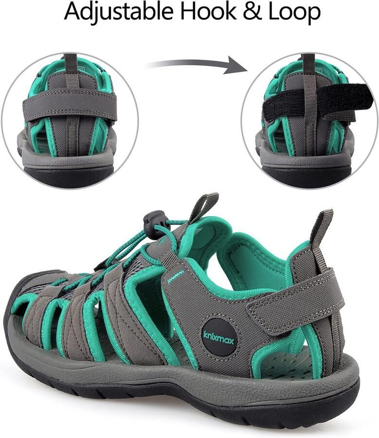 SnelShoppen Dames Sandalen Gesloten Sport Outdoor Wandel Schoenen Groen 41 EU Comfortabele en Ademend Wandelschoenen voor Avontuurlijke Dames