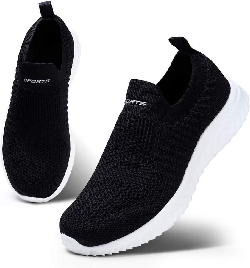 SnelShoppen Dames Slip On Sneakers Mesh Hardloopschoenen Ademende Sportschoenen Lichtgewicht Comfortabele Wandelschoenen voor Sport en Vrijetijd