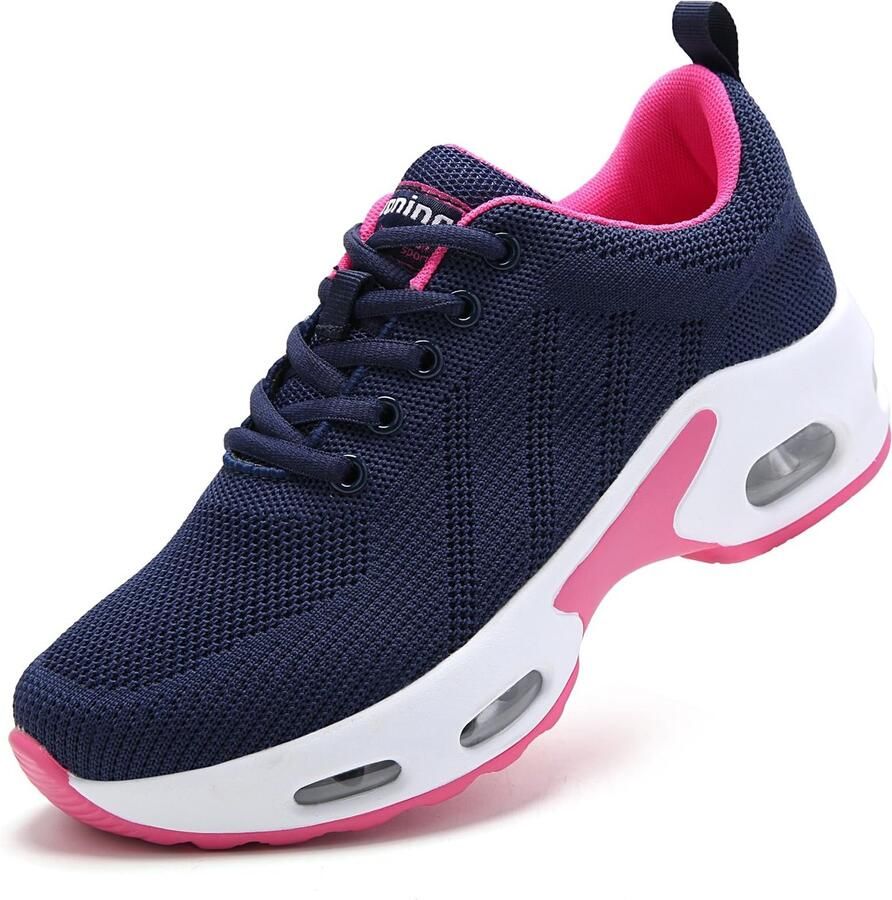 SnelShoppen Dames Sneakers Memory Foam Comfortabele Fitness Sportschoenen Lichtgewicht Hardloopschoenen Blauw 41 EU Perfect voor Buiten Sport en