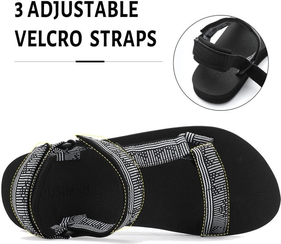 SnelShoppen Dames Sportsandalen voor Wandelen Lichtgewicht Casual Sandalen met Voetboogondersteuning Yogamat Binnenzool Outdoor Recreatie