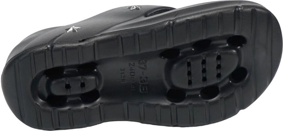 SnelShoppen Dames Teenslippers met Dikke EVA-Zool Lichtgewicht Plateauhak Antislip Zwart EU Perfect voor Strand en Bad Zomer Mustha