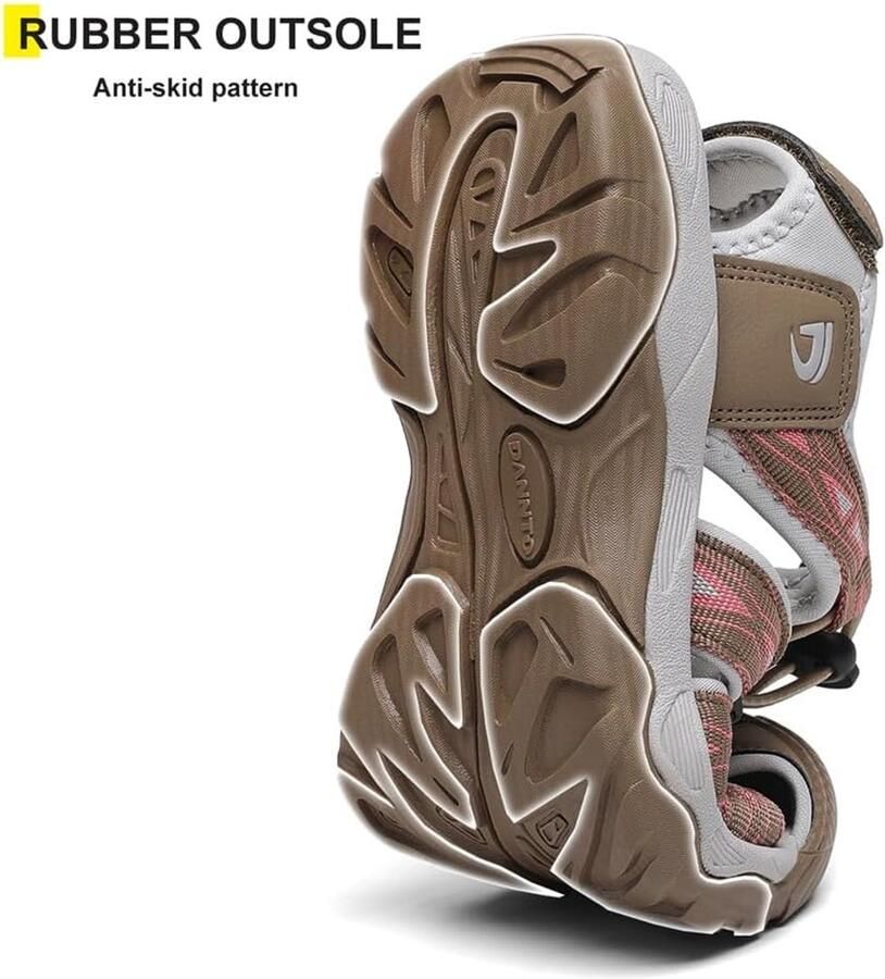SnelShoppen Dames Trekkingsandalen Wandelsandalen met Gesloten Tenen Ademend en Comfortabel Zomersandalen voor Outdoor Activiteiten Ideaal voor