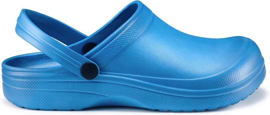 SnelShoppen Dames Tuinklompen Lichtblauw Sanitaire Klompen Tuinschoenen Comfortabele Gom Muiltjes voor Zomer