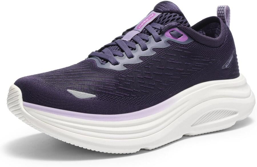 SnelShoppen Dames Wandelschoenen Antislip Comfortabele Ademend Kussen Running Tennisschoenen Gym Sport Sneakers Donkerpaars
