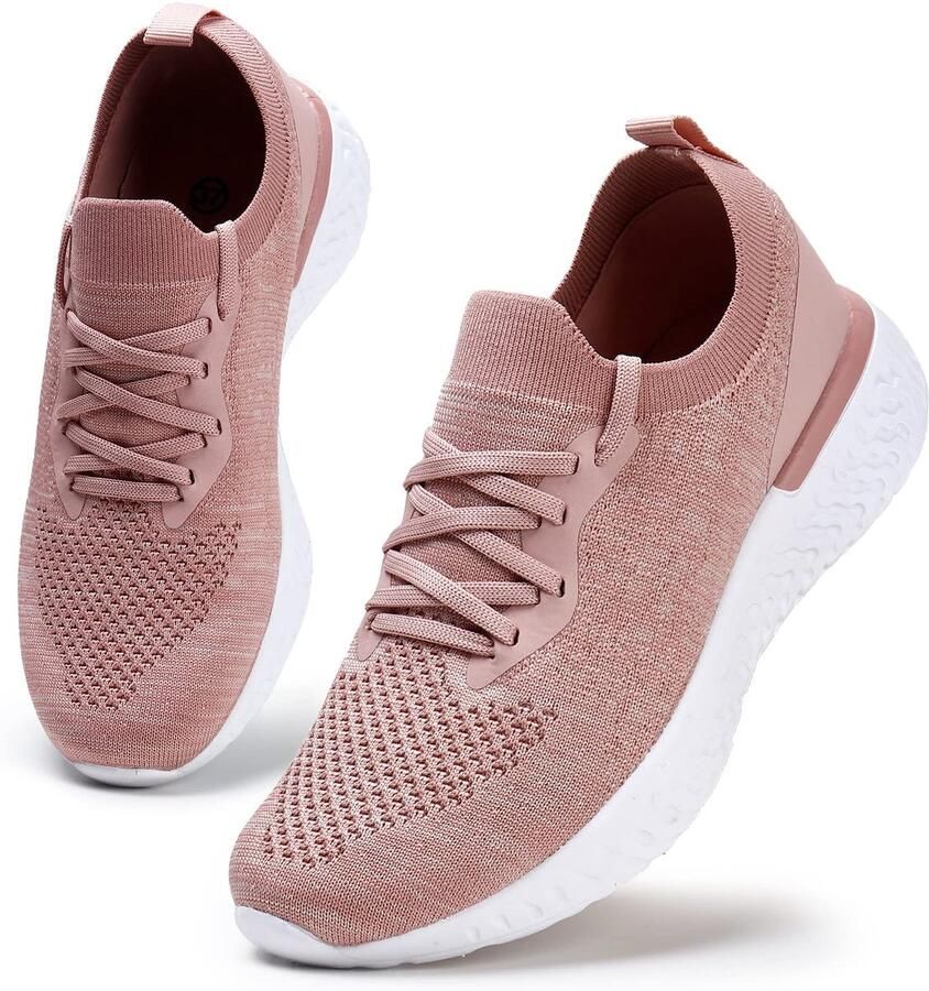 SnelShoppen Dames Wandelschoenen Hardloopschoenen Fitness Sneakers Trainers Roze 40 EU Comfortabele Outdoor Schoenen voor Sport en Avontuur