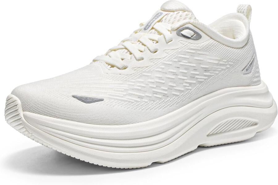 SnelShoppen Dames Wandelschoenen Kussen Running Tennisschoenen Antislip Comfortabele Ademend Workout Gym Sport Atletische Mode Sneakers Wit