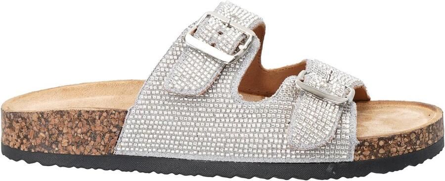 SnelShoppen Damessandalen met verstelbare gesp comfortabele teenslippers voor dames strass ademend en antislip perfect voor wandelen strand en