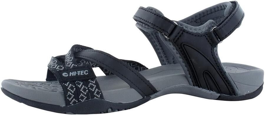 SnelShoppen Damessandalen Zwart Houtskool 023 Comfortabele Sandalen voor Dames EU Perfect voor Zomer Vakantie Tuin en Casual Gebruik