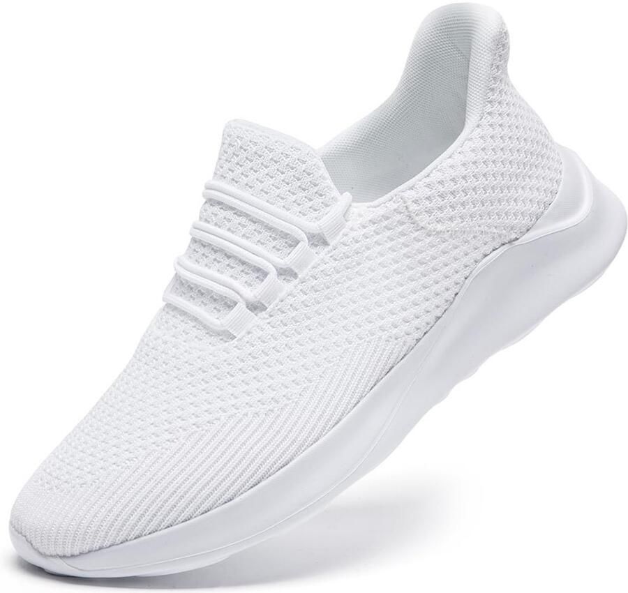 SnelShoppen Damesschoenen Sportschoenen Hardloopschoenen Wandelschoenen Casual Joggingschoenen Lichte Sportschoenen Wit voor Sport en Vrije