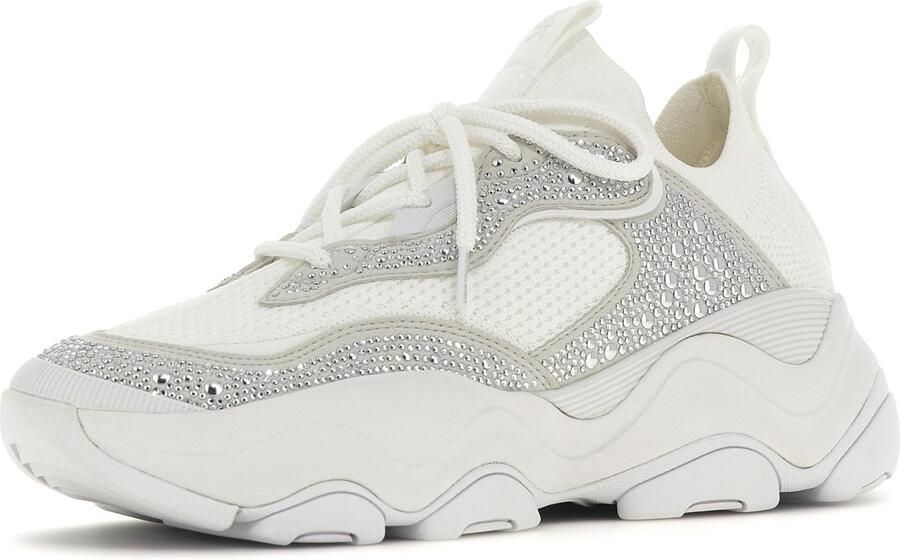 SnelShoppen Damessneakers 39 EU Optiek Wit Comfortabele Sneakers voor Vrije Tijd Sport en Informele Gelegenheden