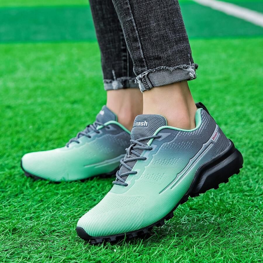 SnelShoppen Dhinash Trailrunning-schoenen Heren Hardloopschoenen Lichtgewicht Trekkingschoenen Anti-Slip Hikingschoenen Sneakers Groen Grijs