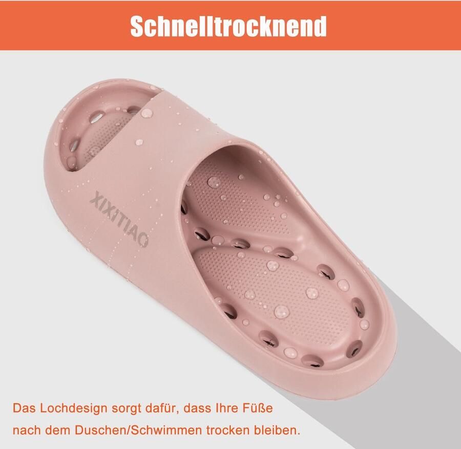 SnelShoppen Doucheschoenen en Antislip Badslippers met Drainagegaten Sneldrogende Douchepantoffels Lichte Douchesandalen Huisschoenen vo