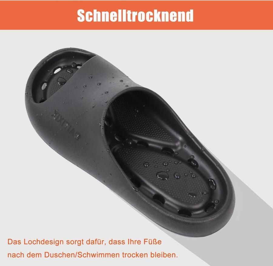 SnelShoppen Doucheschoenen en Antislip Badslippers met Drainagegaten Sneldrogende Douchepantoffels Lichte Douchesandalen met Afvoerga