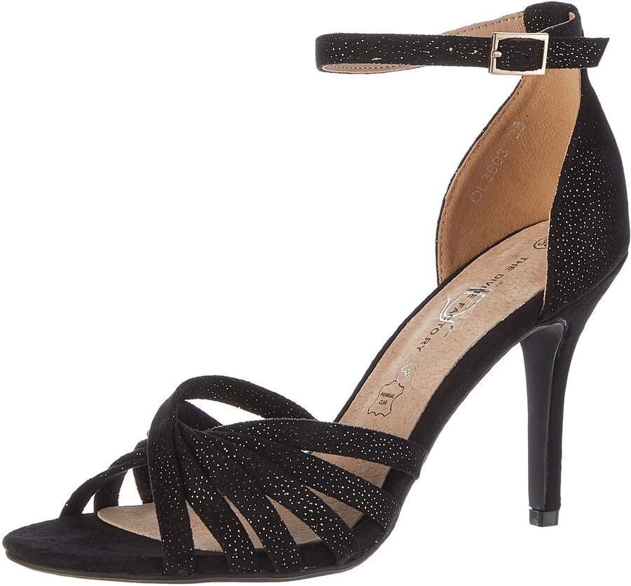 SnelShoppen Elegante Hakken Sandalen Dames 36 EU Perfect voor Feestelijke Gelegenheden Comfortabele Sleehakken in Zwart Ideaal voor de Zomer