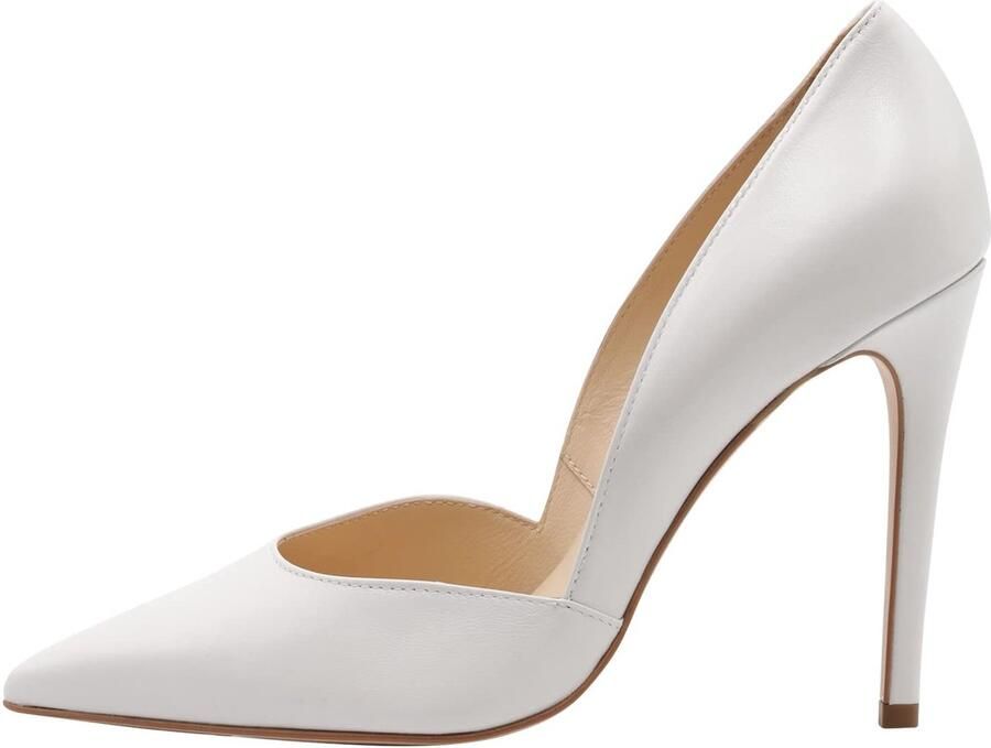 SnelShoppen Elegante hoge hakken dames crème stiletto hak spitse teen 36 EU perfect voor feest en avondje uit