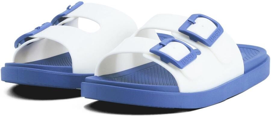 SnelShoppen Elegante Zomerschoenen Dames met Verstelbare Dubbele Gesp Antislip Pantoffels van PV Rubber Comfortabele Vrijetijdsschoenen Hak