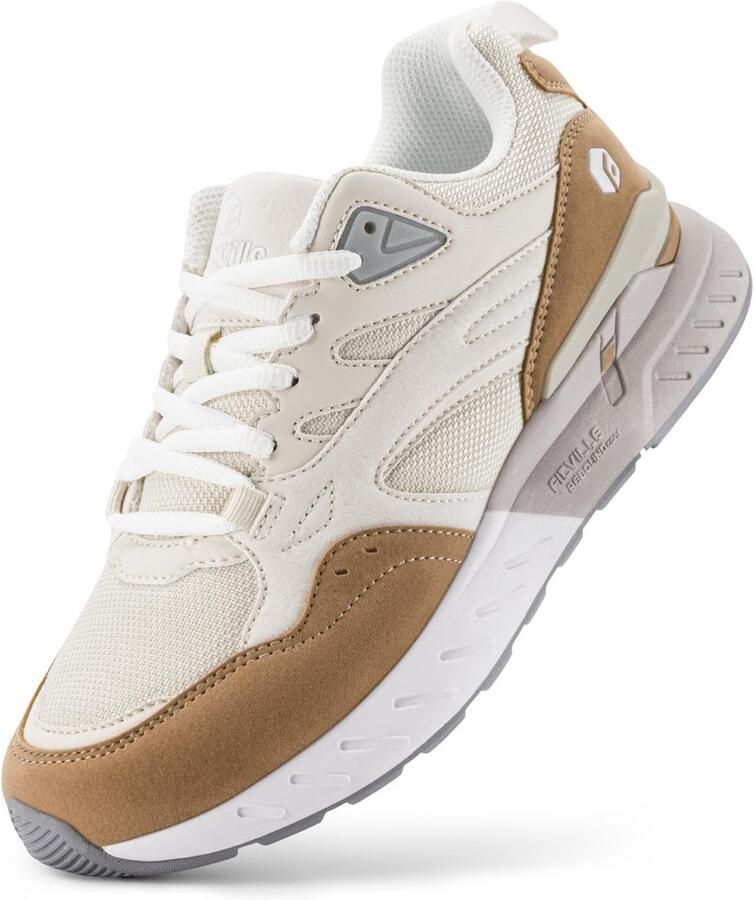 SnelShoppen Fitville Extra Brede Hardloopschoenen Dames Comfortabele Sportschoenen Wandelschoenen Lichte Joggingschoenen voor Brede Voeten Bei