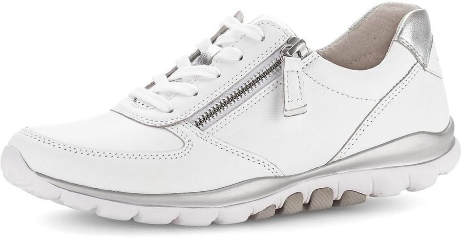 SnelShoppen Gabor Pumps Dames Wit Zilver 51 EU Elegante Schoenen voor Feest en Dagelijks Gebruik Comfortabele Hakken Luxe Design