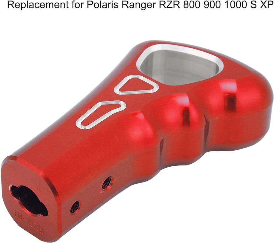 SnelShoppen Gear Shift Grip Automatische Versnelling Knop Grip Hoofd Vervangingsonderdeel voor Polaris Ranger RZR 800 900 1000 S XP (Rood)