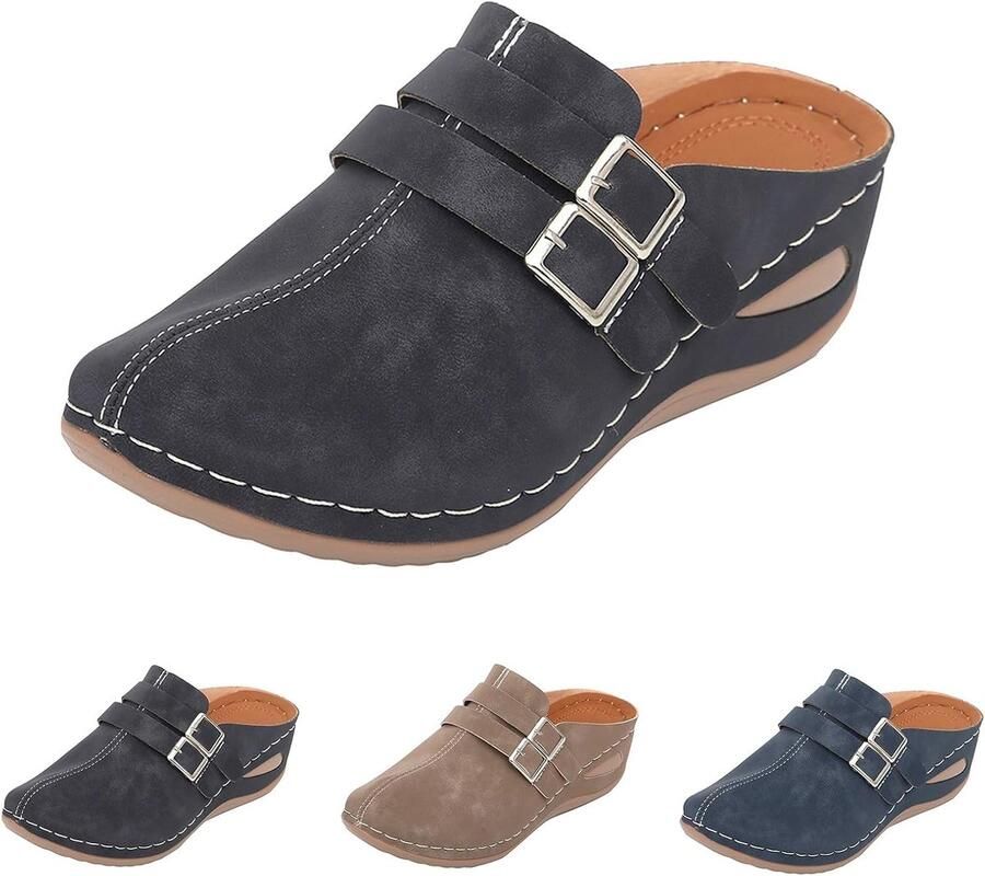 SnelShoppen Gesloten Orthopedische Sandalen Grote Maat met Sleehak voor Outdoor Wandelen en Casual Gebruik Lichtgewicht Ade d Platte Schoenen