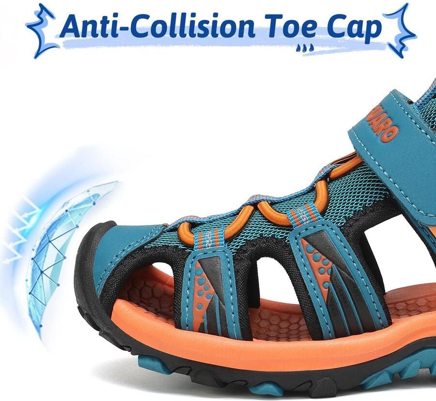 SnelShoppen Gesloten Sandalen Kinderen Trekking Wandelen Zomer Outdoor Schoenen Ade d Donkerblauw 26 EU Ideaal voor Avonturen in de Natuur