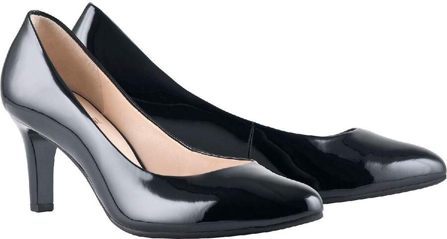 SnelShoppen Gesloten-teen pumps en hakken voor Vrouwen Elegante Schoenen voor Feest en Dagelijks Gebruik Zwart Comfortabele Hakken van H