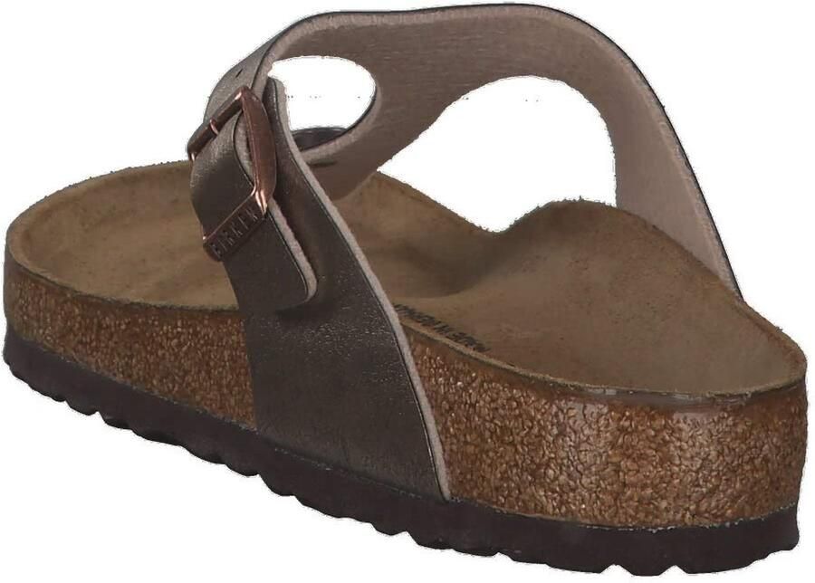 SnelShoppen Gizeh Teenslippers 39 EU Comfortabele Sandalen voor Dames Geschikt voor Strand Tuin en Vrije Tijd Zwart Leren Bovenkant en Flex