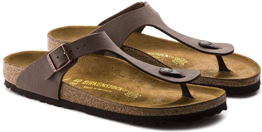 SnelShoppen Gizeh Teenslippers Heren Nubuck Mocca Regular Slippers Comfortabele Sandalen voor Vrije Tijd Vakantie Strand en Tuin