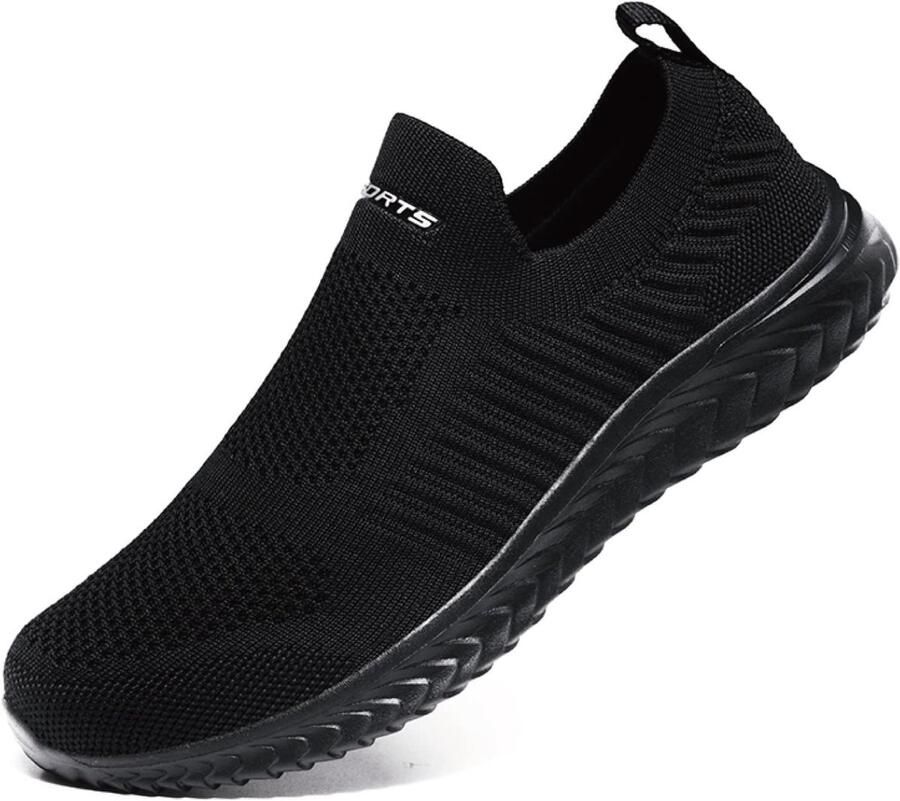 SnelShoppen Sneakers voor en Ade d en Licht Modieuze Sportschoenen voor Hardlopen Casual Fitness Joggen en Wandelen Zwart