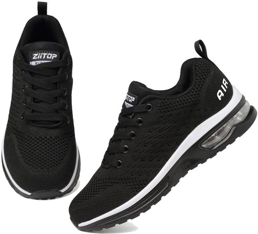 SnelShoppen Hardloopschoenen Dames Lichtgewicht Sportschoenen met Demping en Luchtkussen Ademend Antislip Sneakers voor Outdoor Fitness Gym Jo